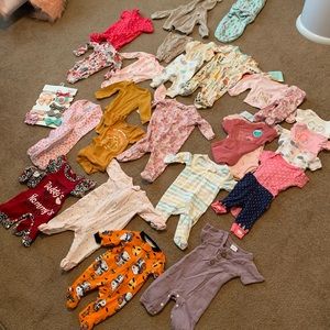 NEWBORN BABY GIRL LOT